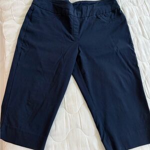 Brand New Women's Navy Stretch Crop Pants